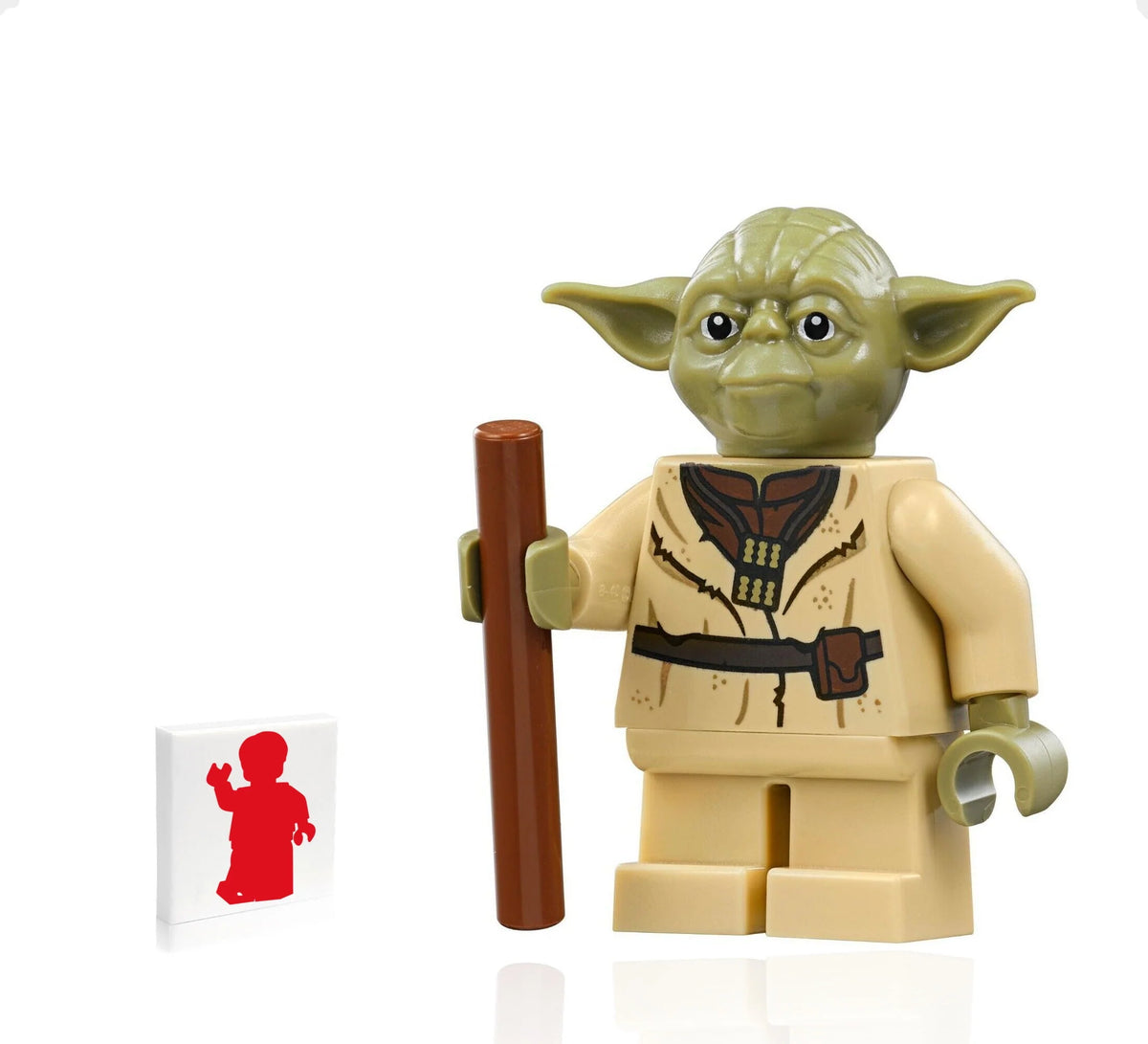 Yoda Minifigure with Staff F31455