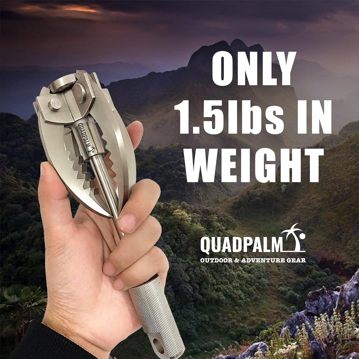Grappling Hook and Rope 10M Heavy Duty Folding Claws K680