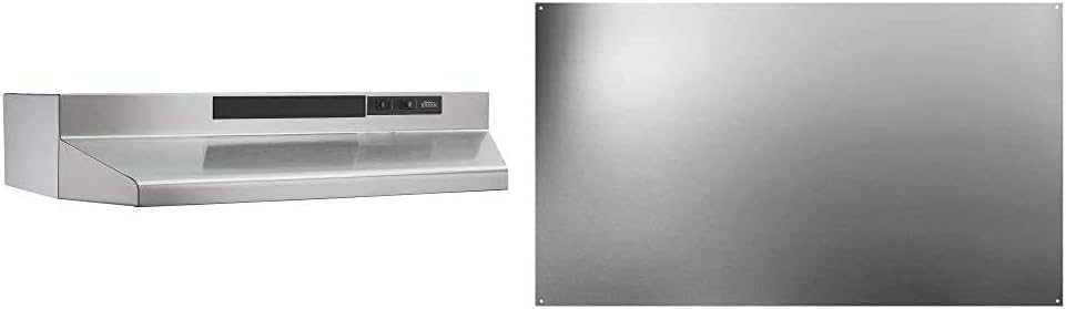 Black 30-Inch Two-Speed Convertible Range Hood Insert with Light L2428