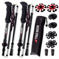Ultralight Carbon Fiber Adjustable Trekking Poles with Straps N60472