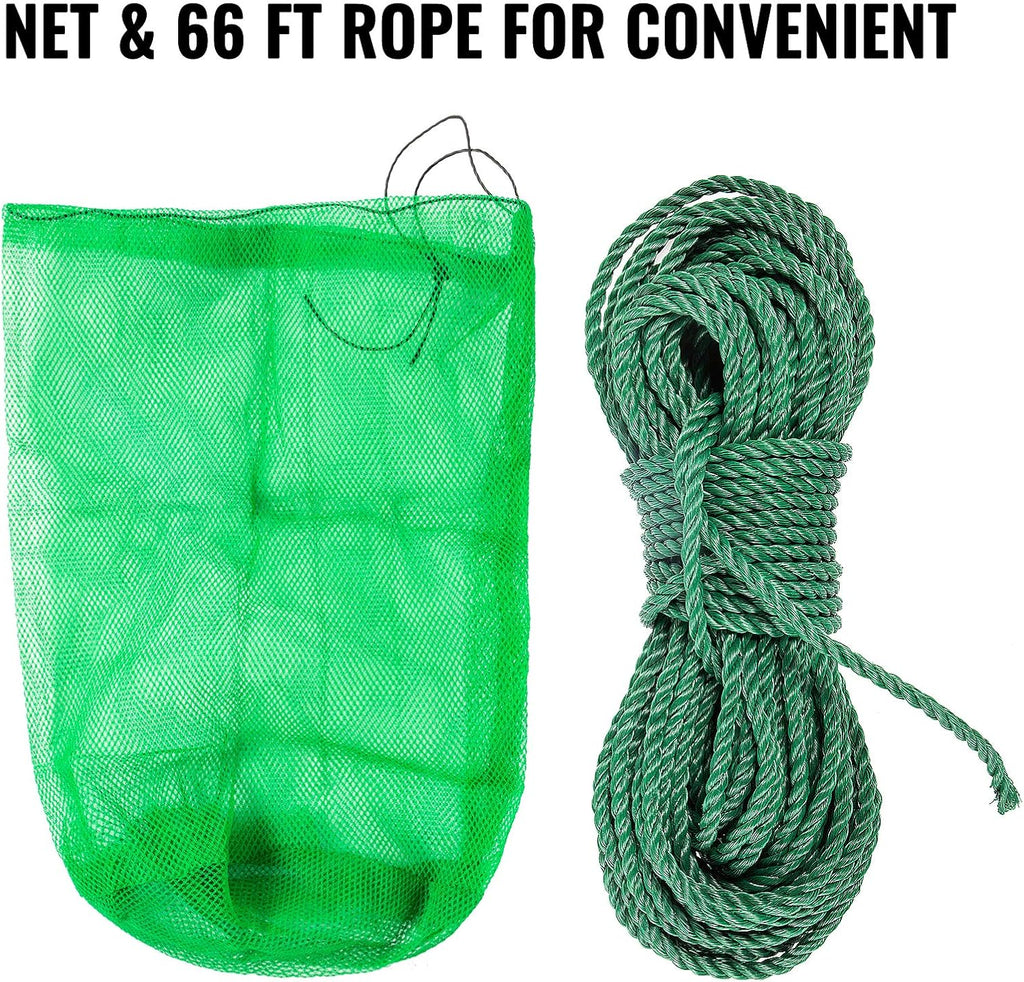 16 inch Double Sided Aquatic Weed Rake with 66ft Rope W1137