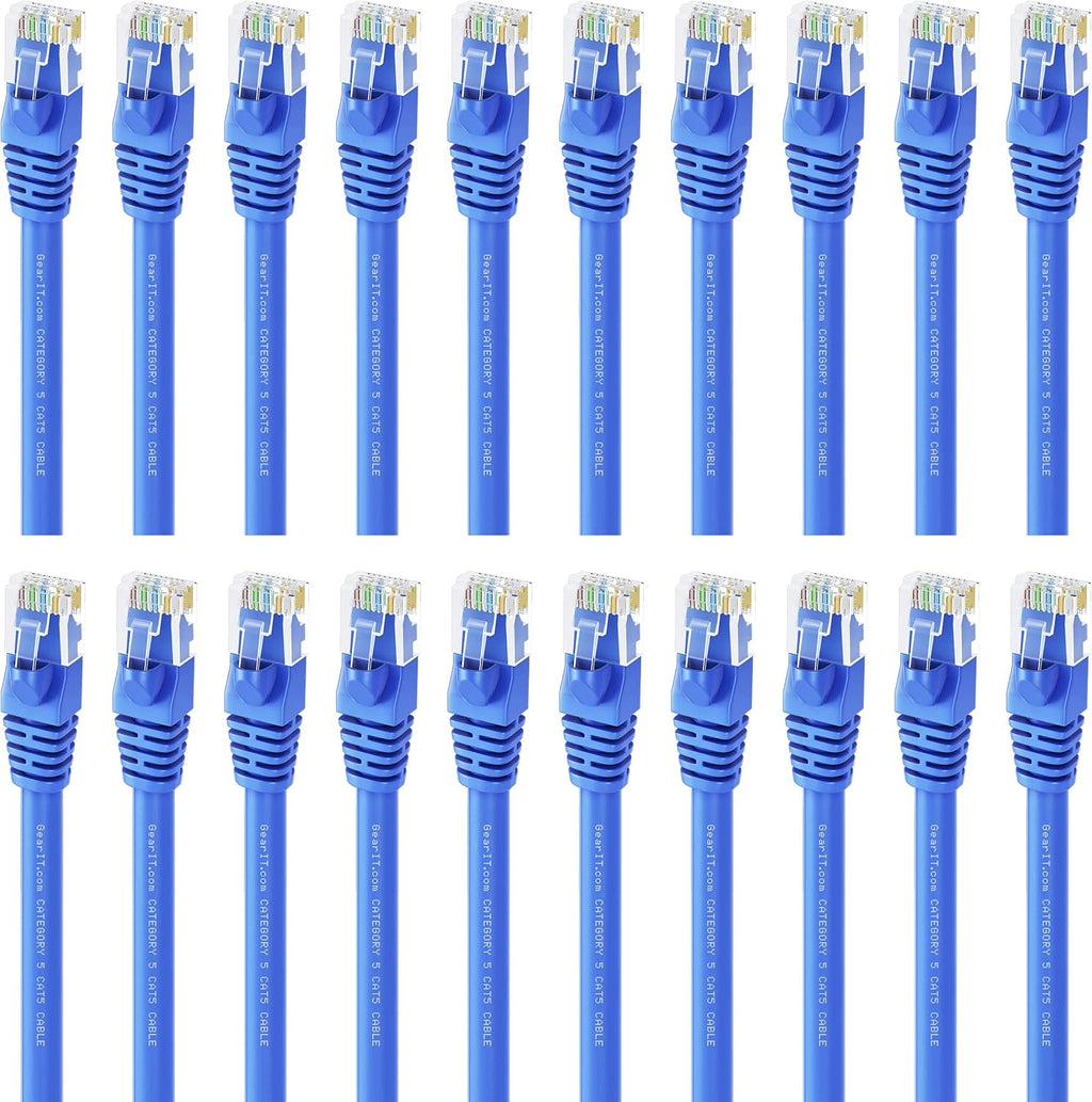 Cat5e Ethernet Patch Cable 7 Feet Blue L6102