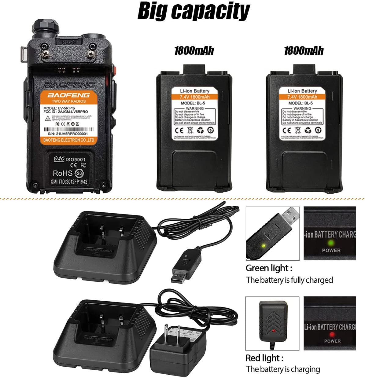 Handheld Ham Radio with Battery and Antenna X97695