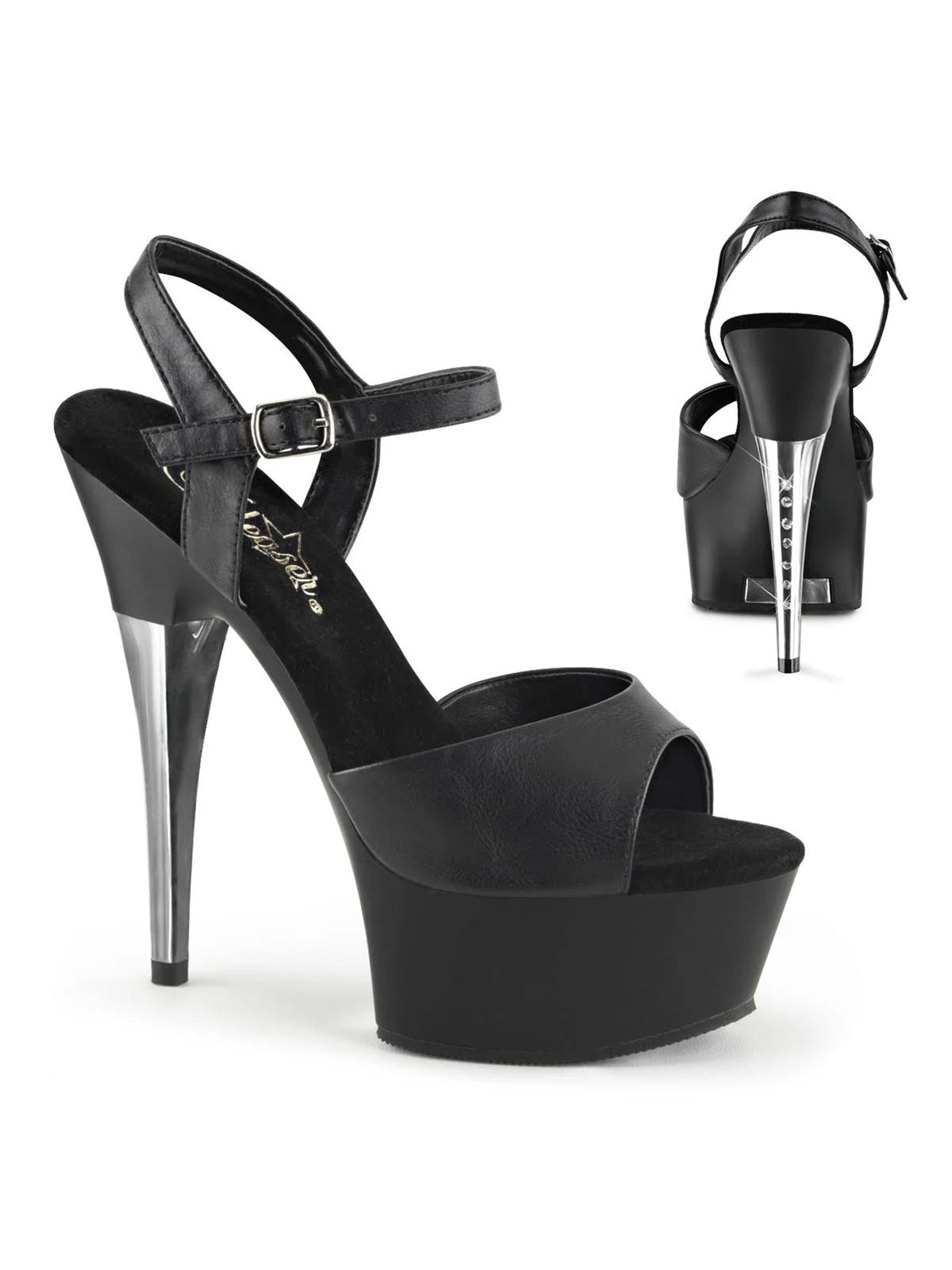 Black Faux Leather Black Matte D388