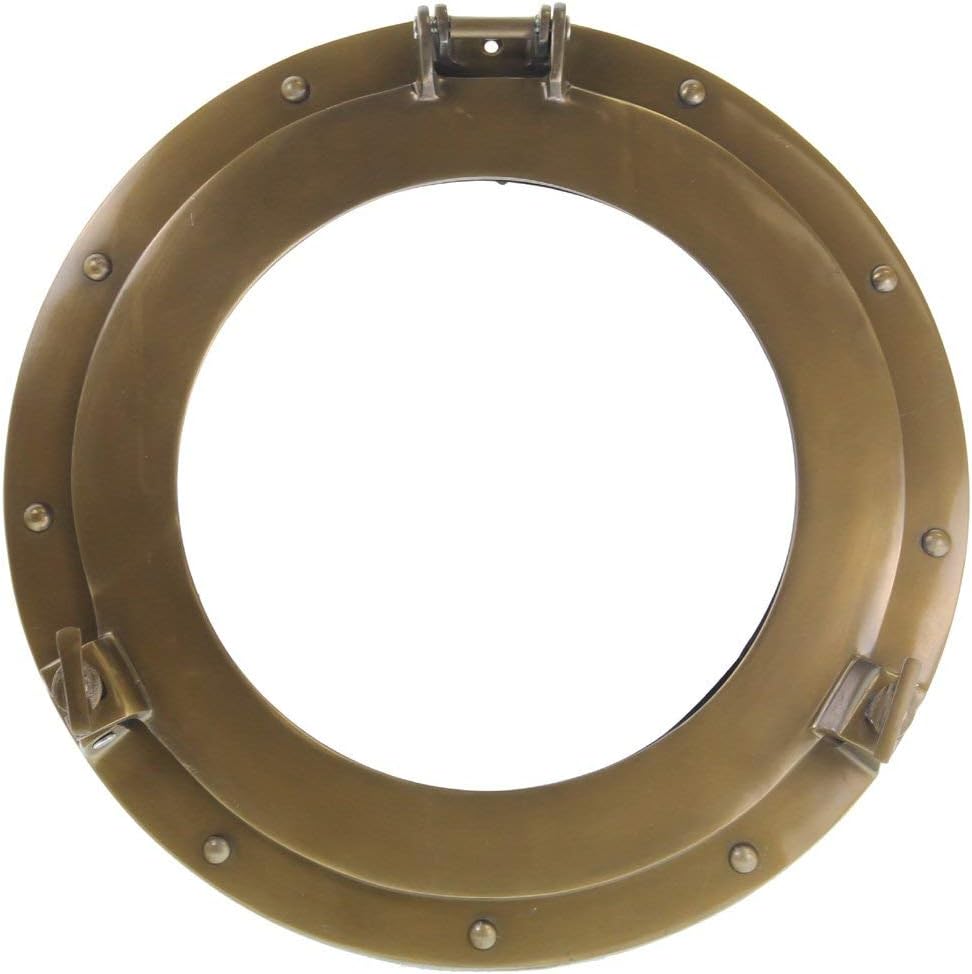 15 Aluminum Porthole Window with Bronze Finish A38924
