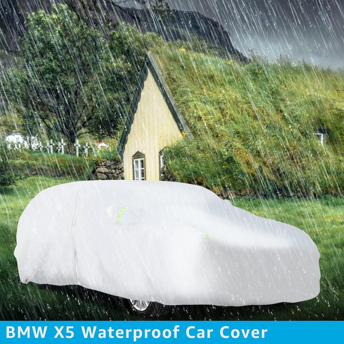 6 Layers All Weather Waterproof Car Cover with Zipper Y934