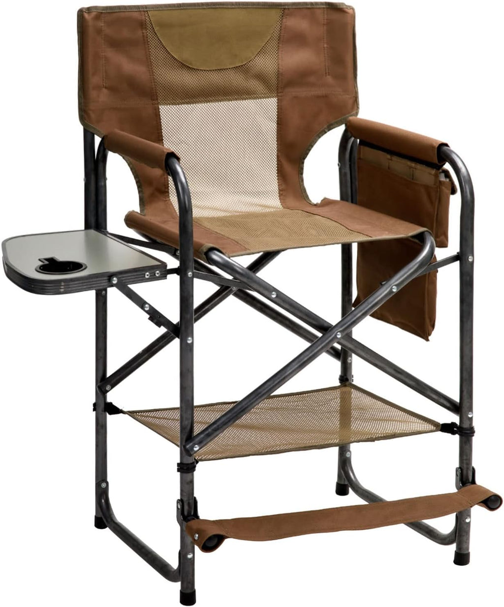 Oversized Heavy Duty Folding Camping Chair with Side Table P363568