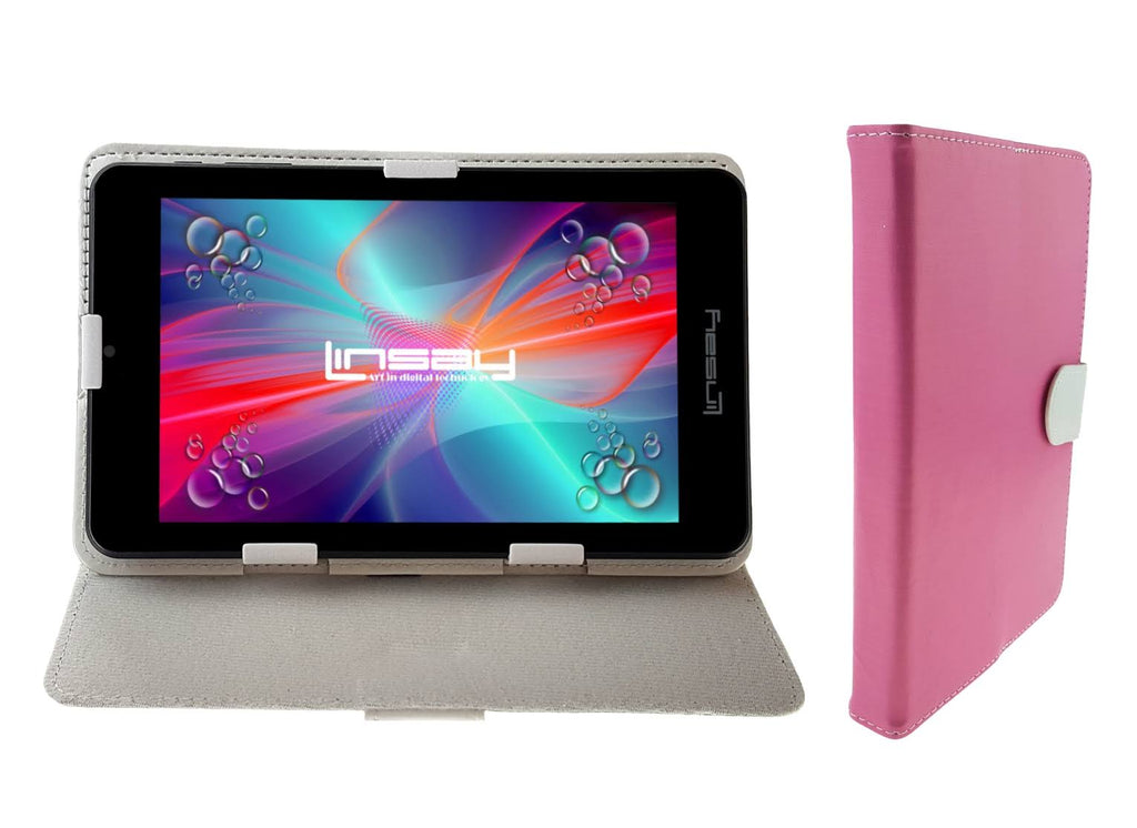 Tablet with Leather Protective Case Q320
