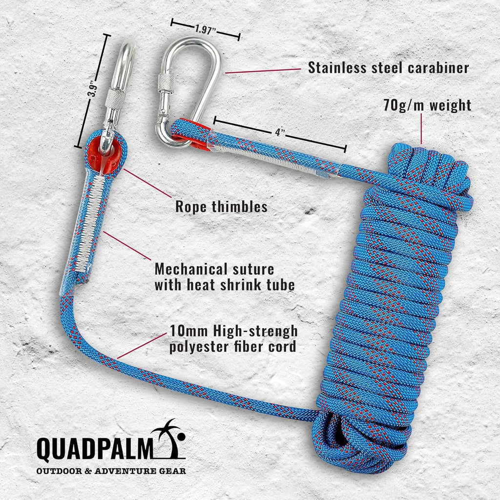 Grappling Hook and Rope 10M Heavy Duty Folding Claws K680