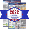 California State and Federal Labor Laws Poster English & Spanish 24 x 36 Laminated F3077