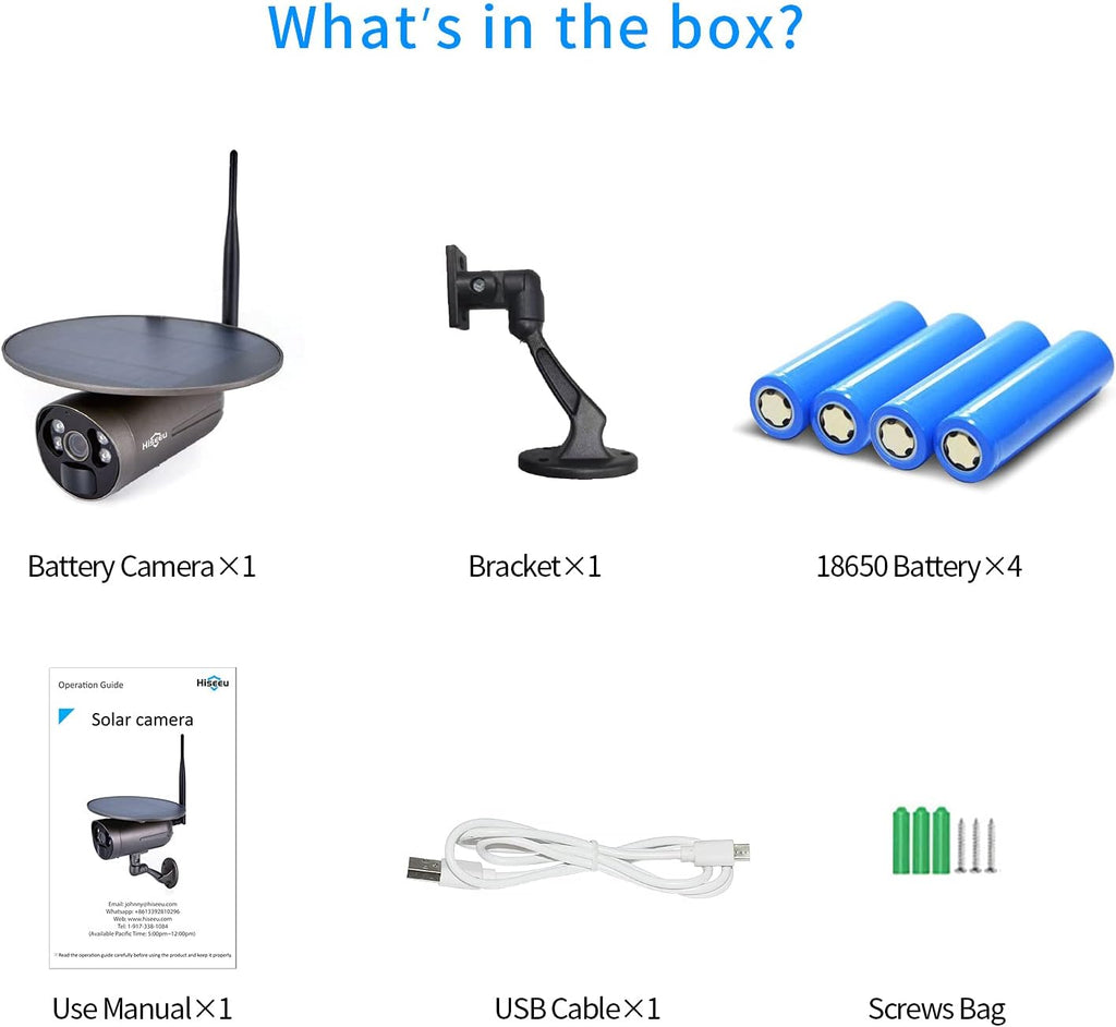 2K Battery WiFi Bullet Surveillance Camera D79135