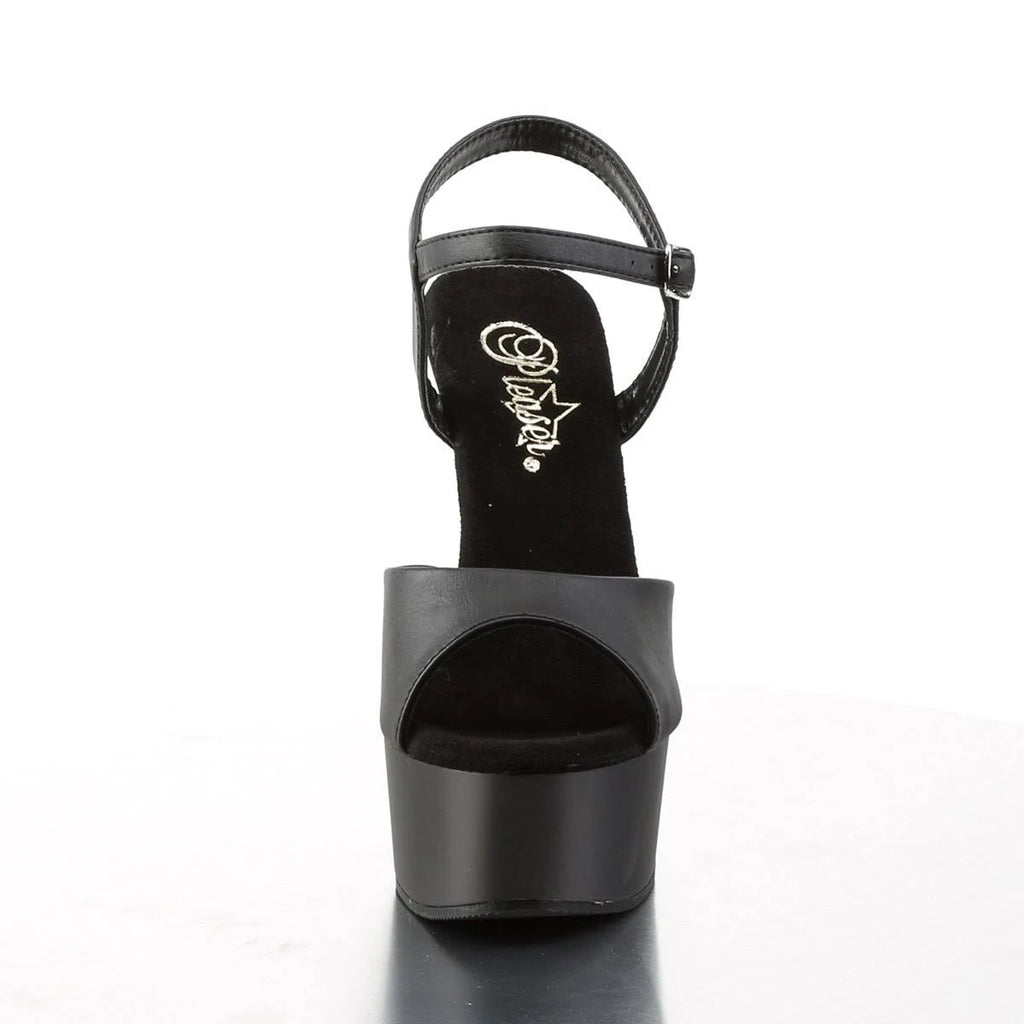 Black Faux Leather Black Matte D388
