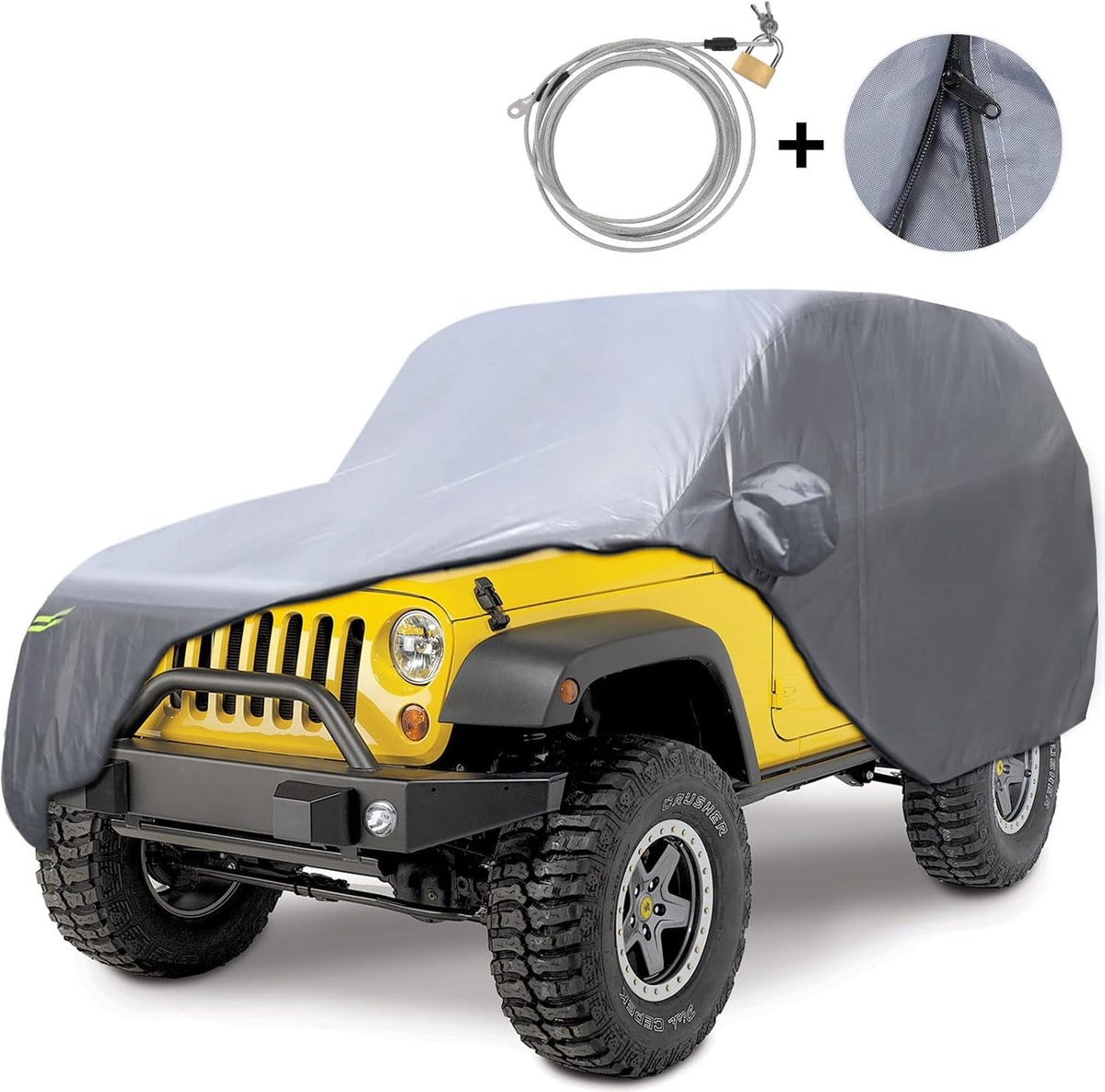 Waterproof 2 Door Car Cover with Windproof Straps B937829
