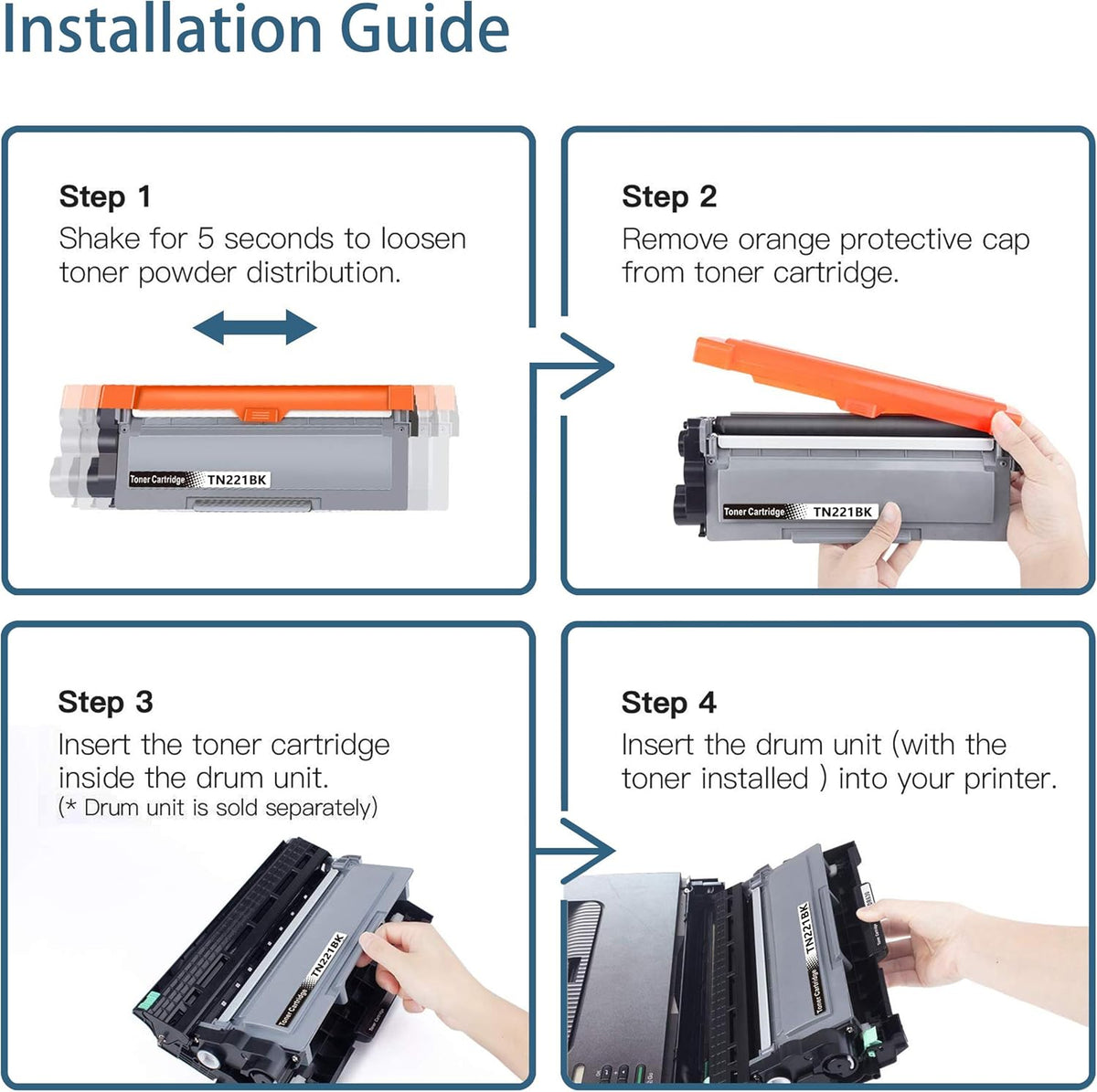 Compatible Toner Cartridge Replacement 5-Pack N378918
