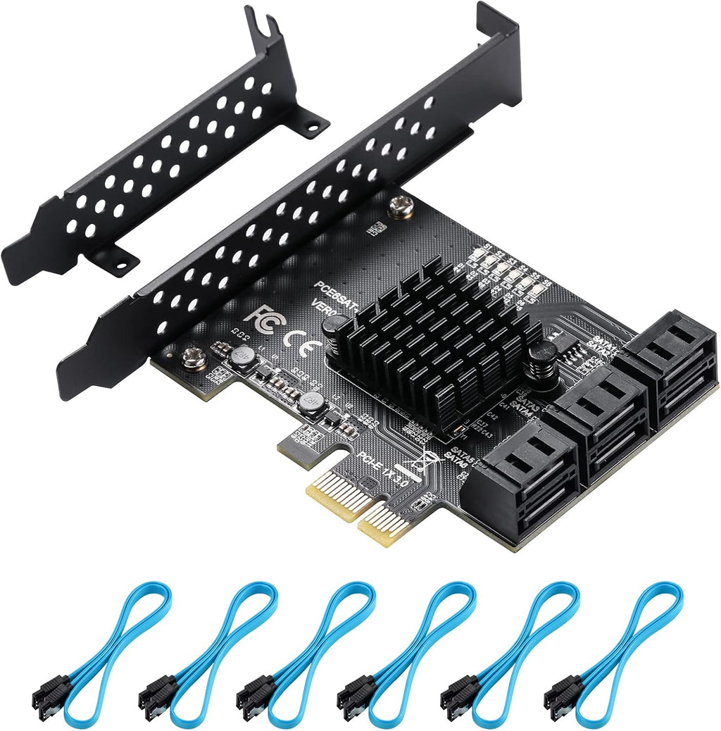 PCIe SATA Card 8 Ports SATA 3.0 Expansion Card C59248