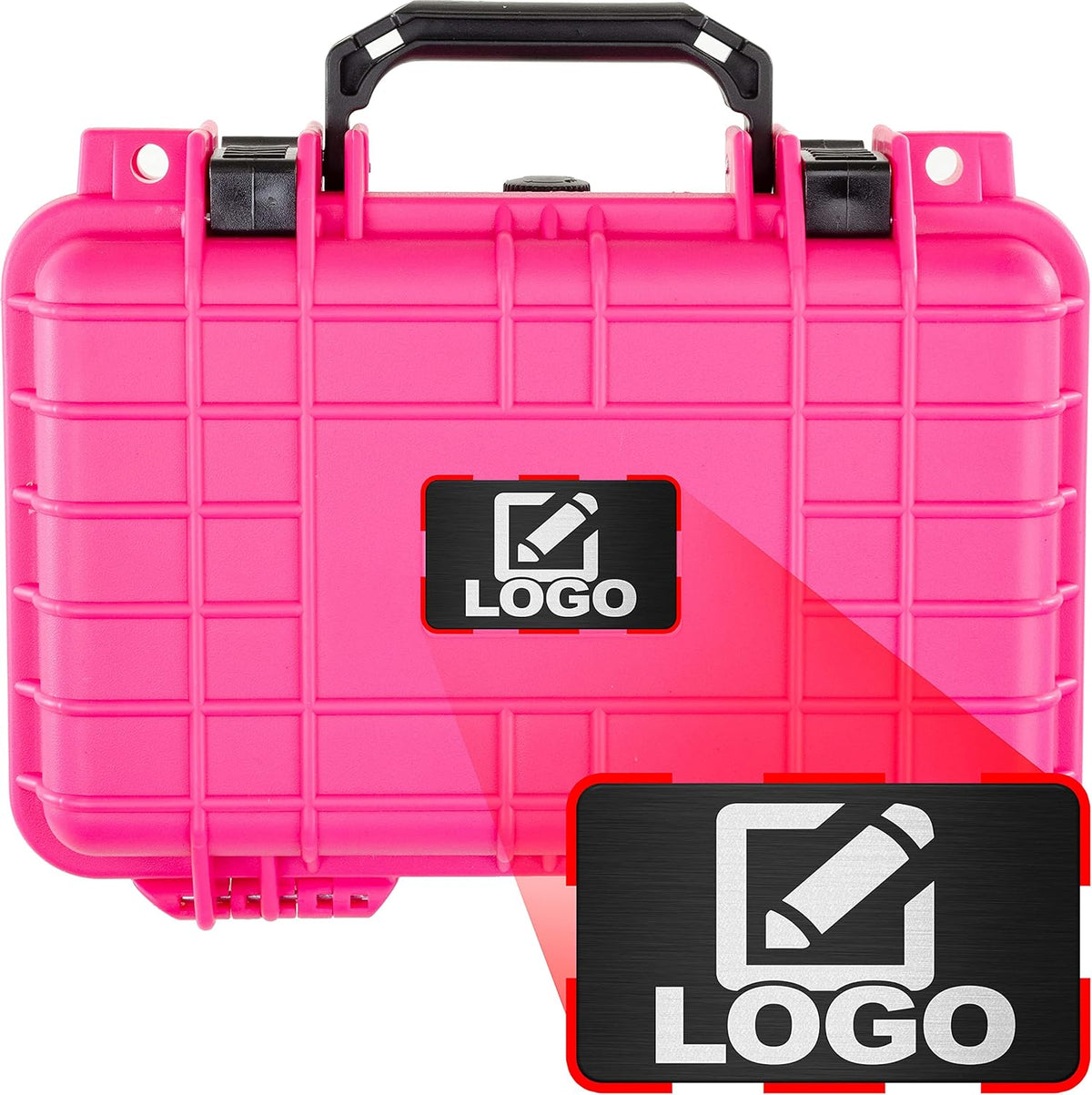 Black Waterproof Hard Case with Foam H3895