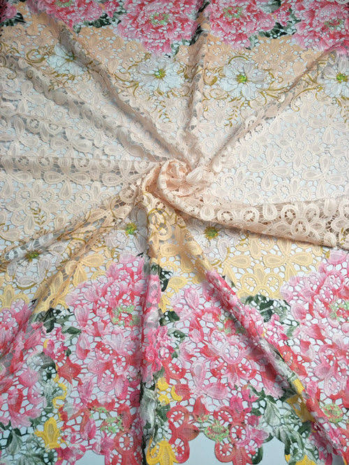 African Cord Lace Fabric Embroidery Mesh Q72307