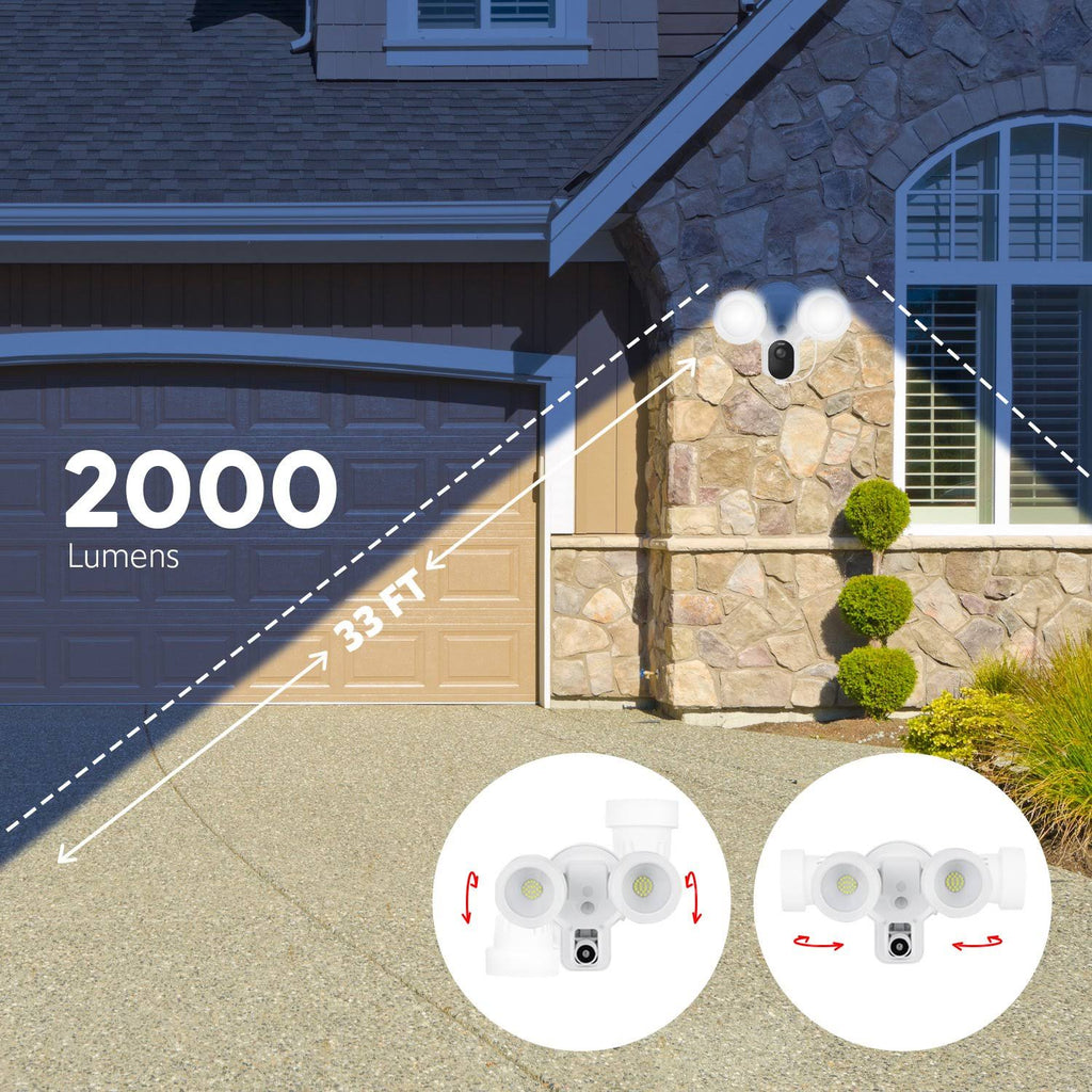3-in-1 Floodlight, Charger and Mount (White) A986