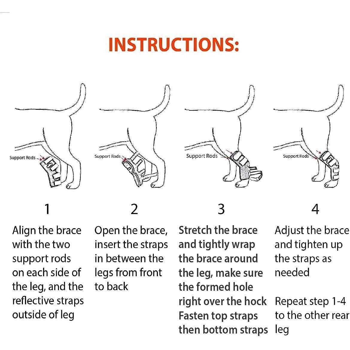 3-in-1 Dog Splint Braces D35117