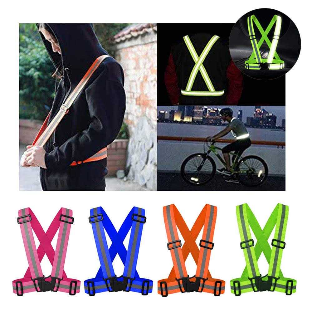 Reflective Vest with Hi Vis Bands Adjustable J12193