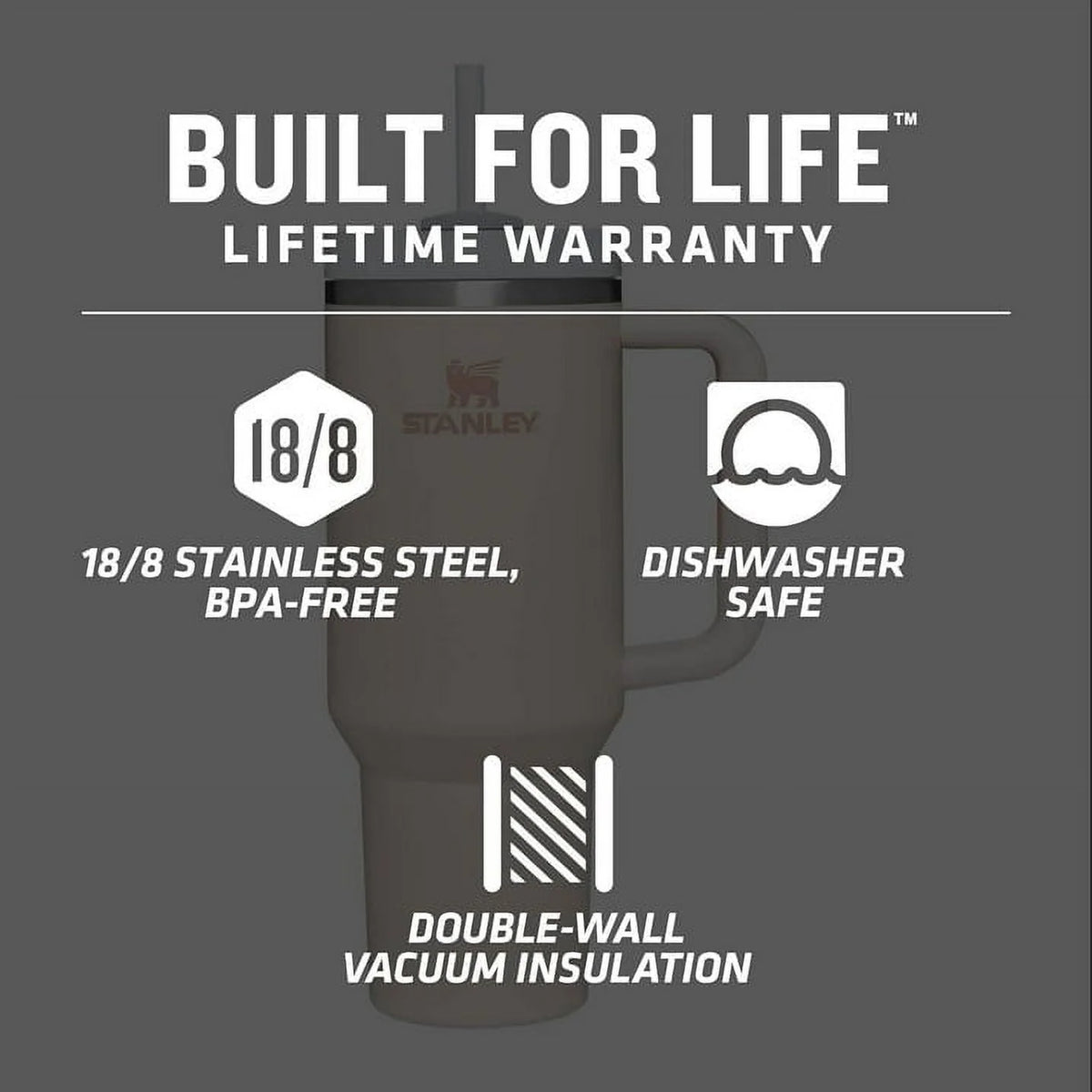 40oz Stainless Steel Tumbler Black H783