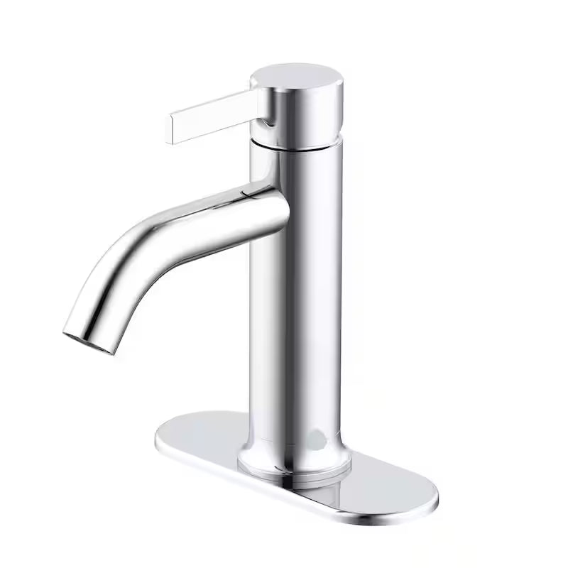 Single-Handle Single-Hole Bathroom Faucet in Chrome G606556