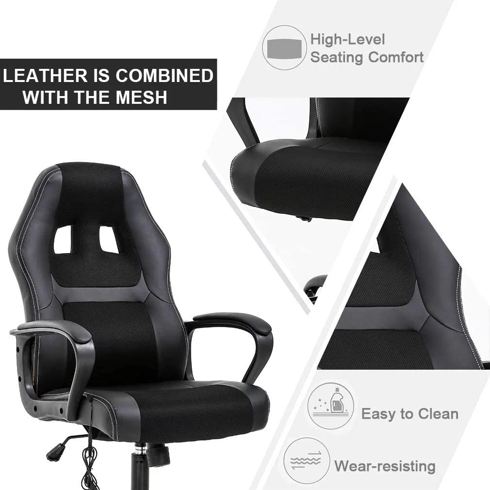 Black Executive Chair with Lumbar Support L20399