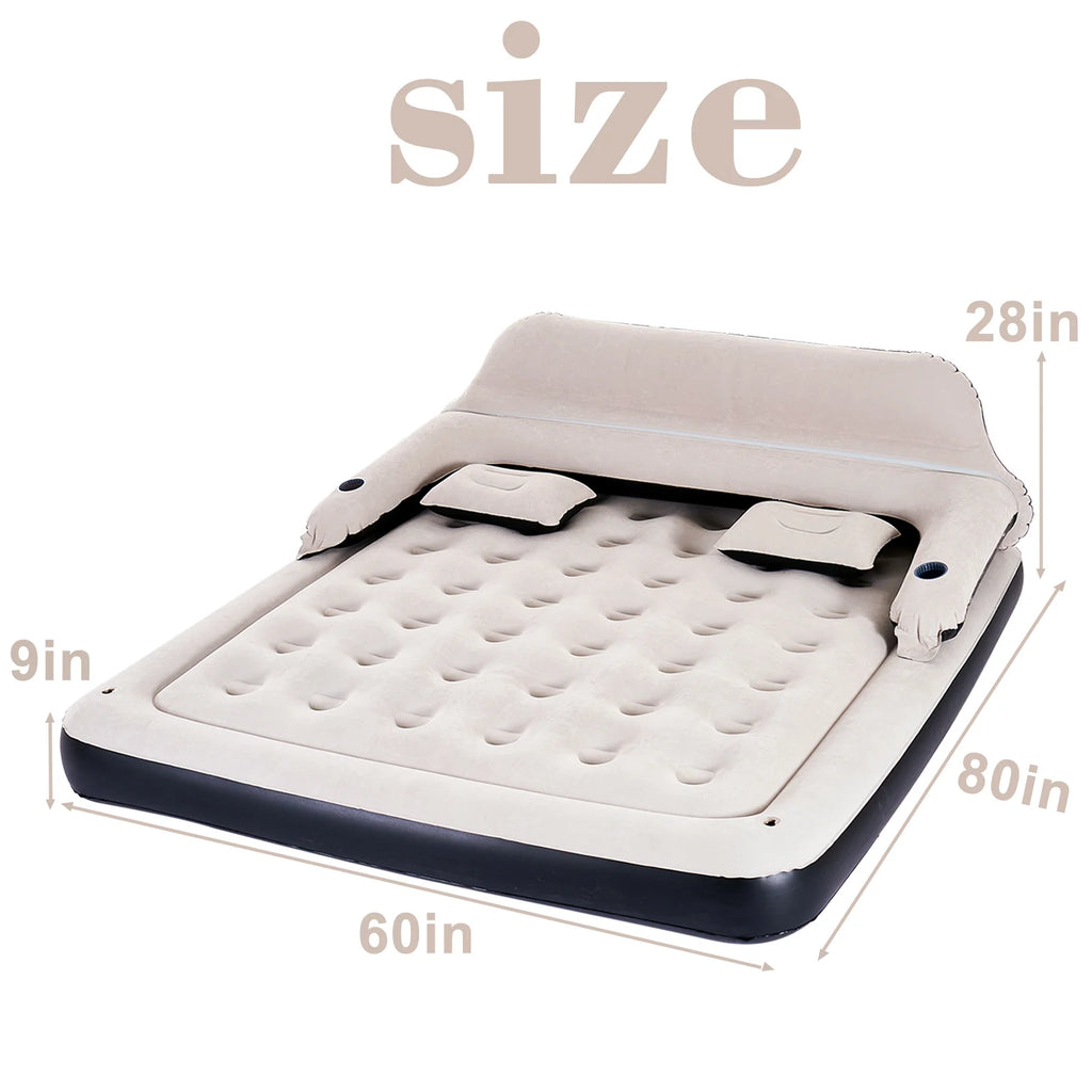 King Size Inflatable Air Mattress with Headboard L309