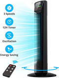 Bladeless Oscillating Tower Fan with Remote L392850