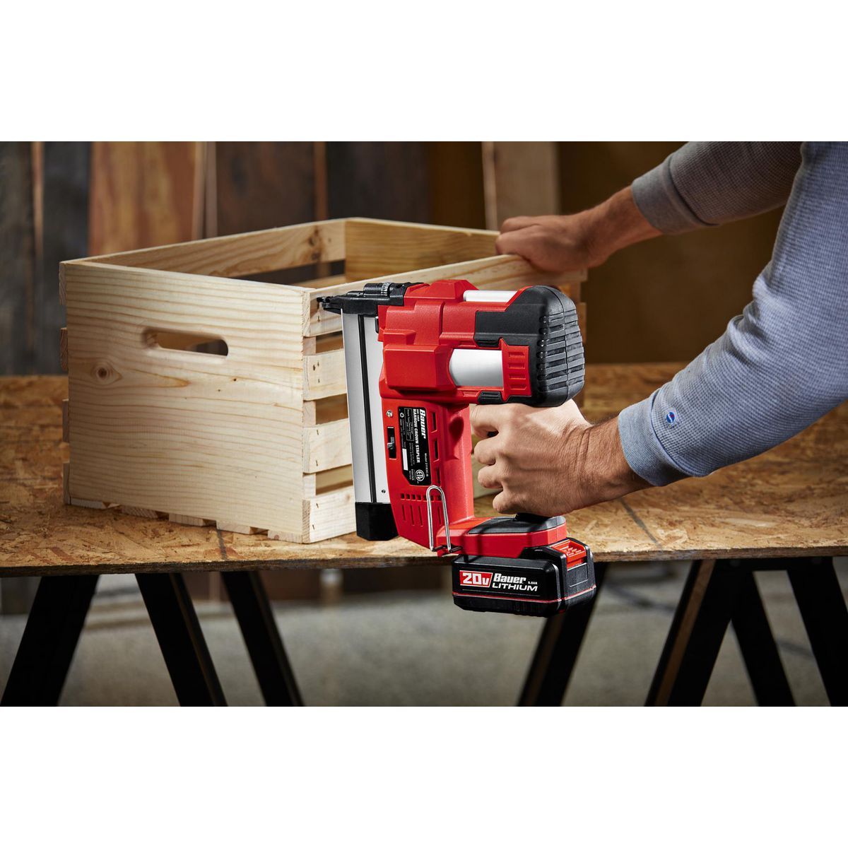 20V Cordless 18 Gauge Narrow Crown Stapler T8544