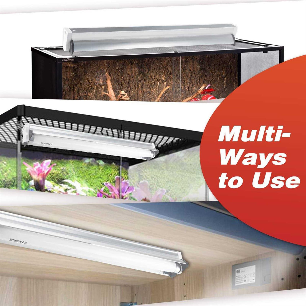 18-Inch 15 Watt UVB 10.0 Fluorescent Reptile Lighting Fixture D1464