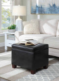 Black Storage Ottoman B431685