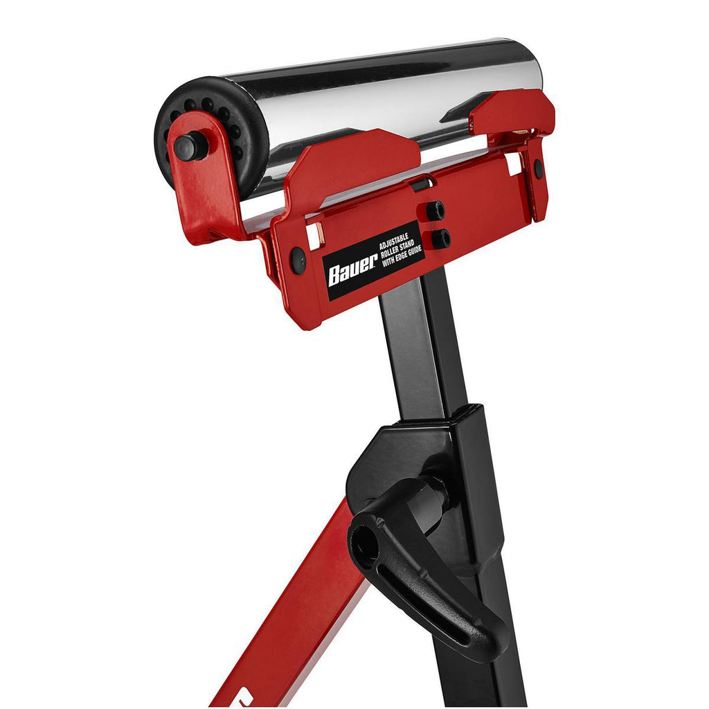 250 lb. Capacity Adjustable Roller Stand with Edge Guide Y34605