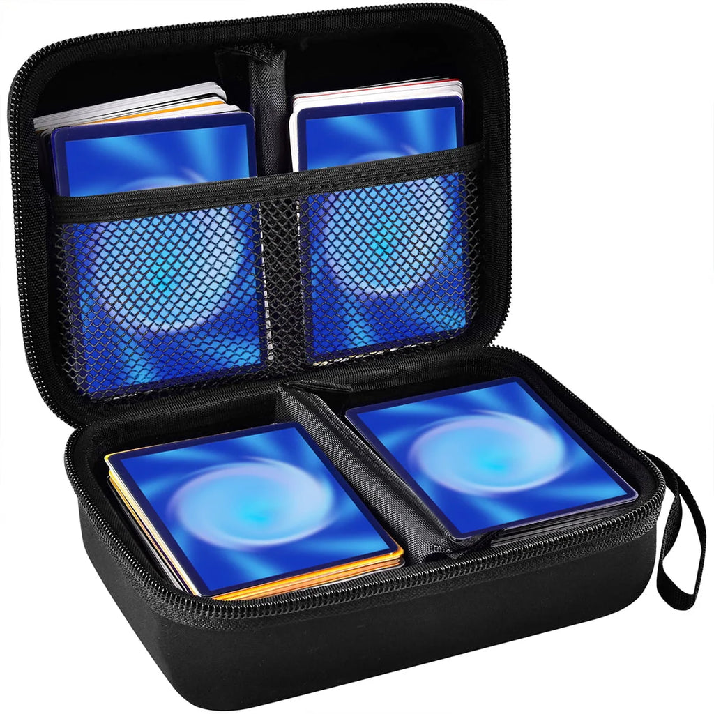 Black Trading Card Storage Box Binder Fits 400+ Cards I2132