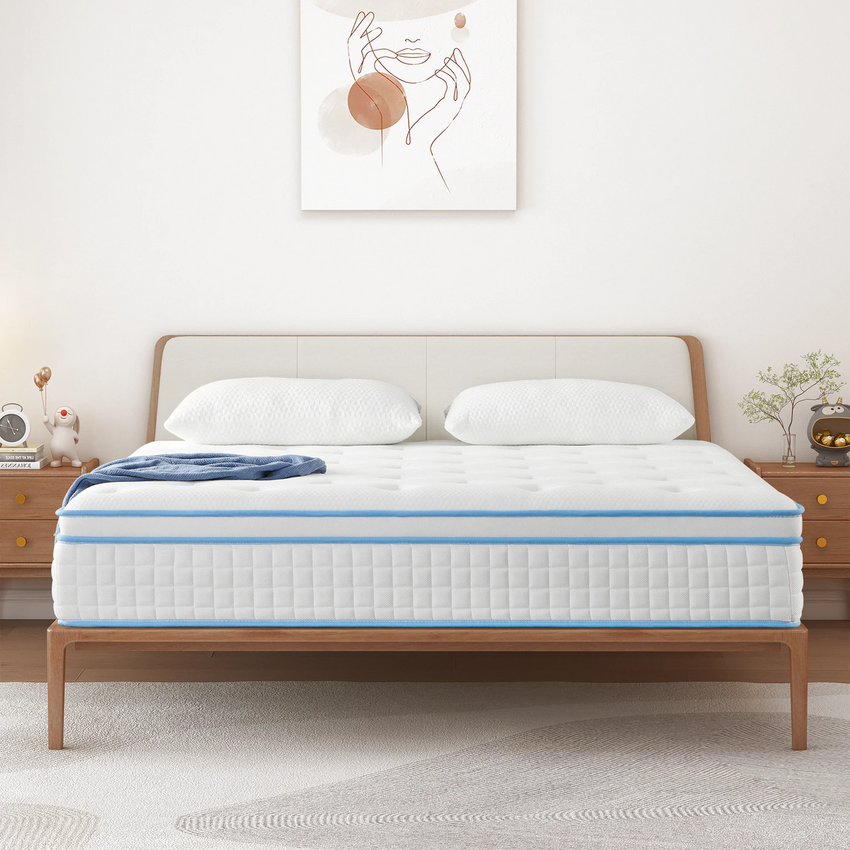 Queen 14 Inch Hybrid Gel Memory Foam Pocket Innerspring Mattress R70645