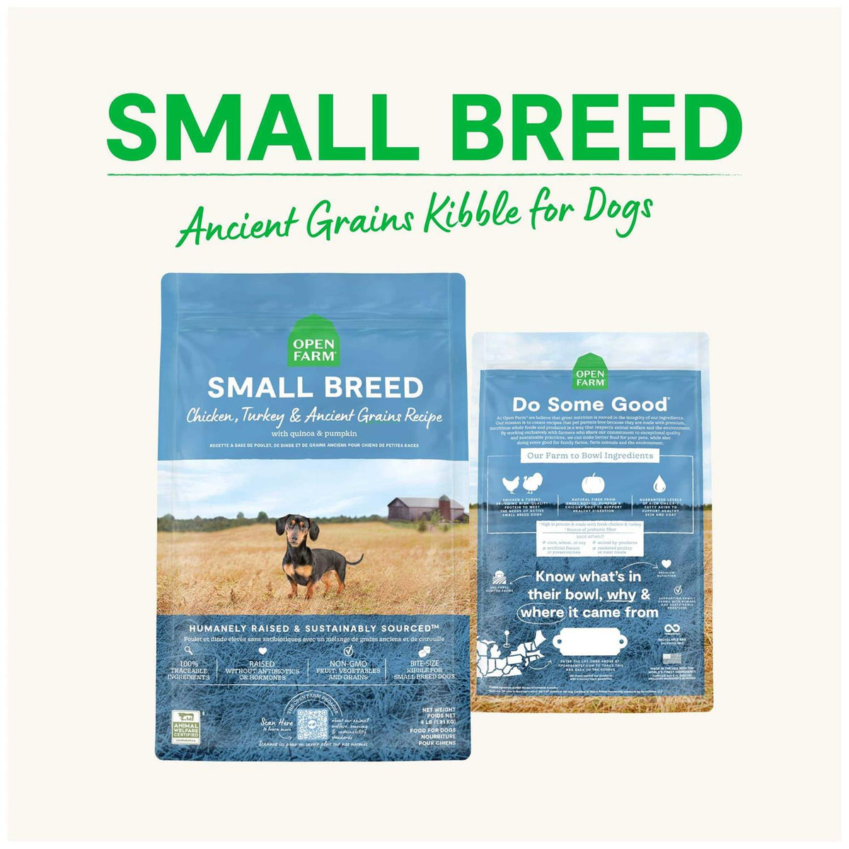 Small Breed Ancient Grains Dry Dog Food Q8521