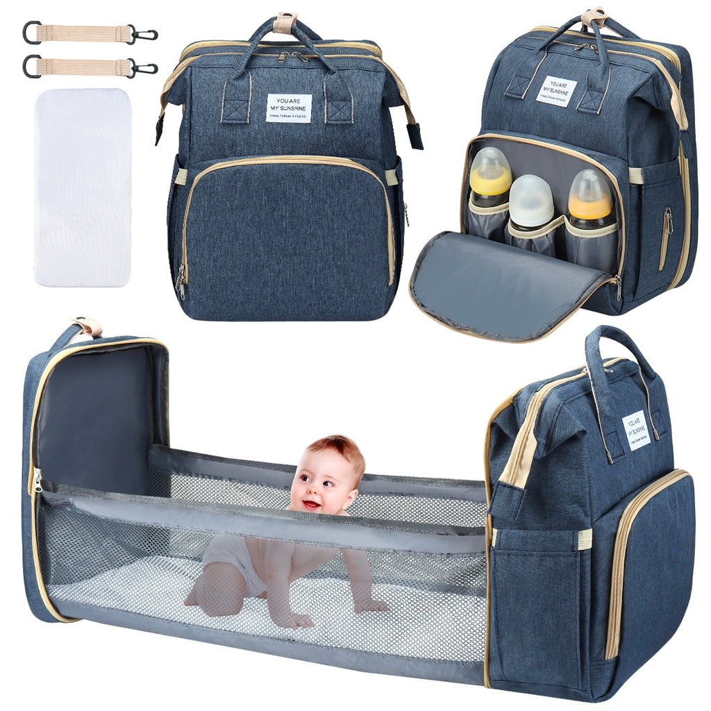 Waterproof 3 in 1 Diaper Bag Backpack with Changing Pad V220