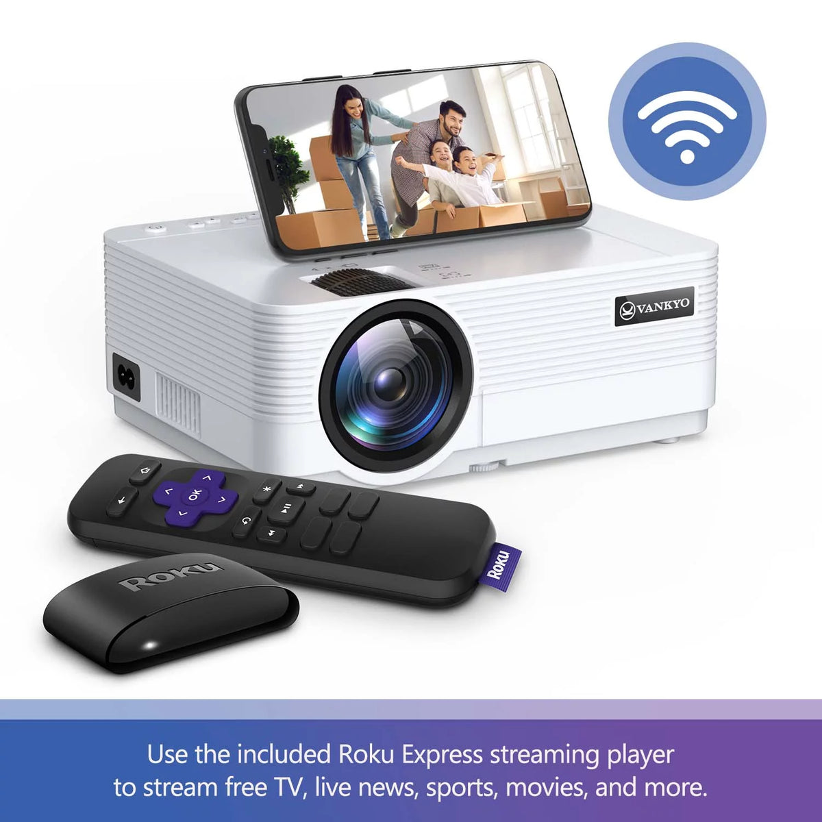 HD Mini Projector with Streaming Player A655