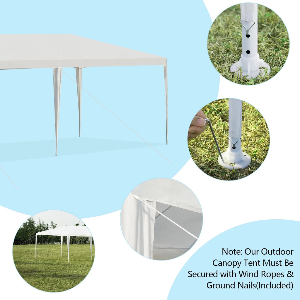 10'x20' Heavy Duty Canopy Tent with Side Walls V7736