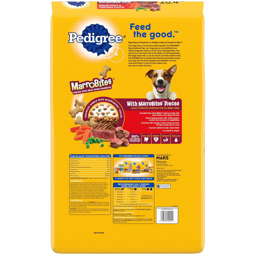 Steak & Vegetable Adult Dry Dog Food H3784