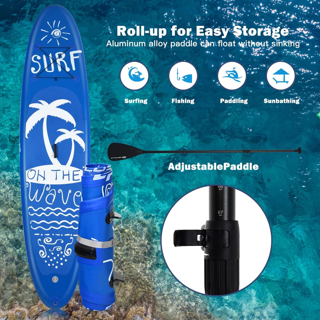 11' Inflatable Stand Up Paddle Board with Carry Bag P890074