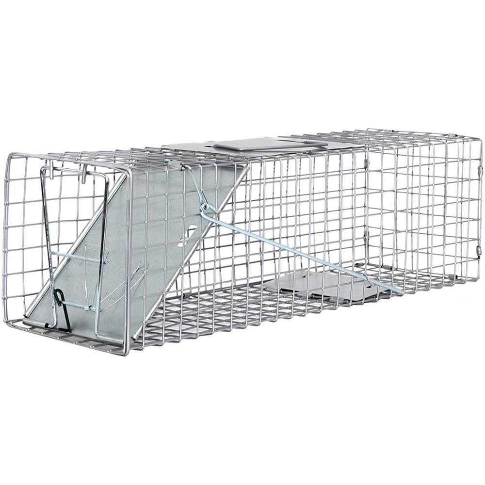 Medium One Door Catch Release Heavy Duty Humane Cage Live Animal Trap U49272