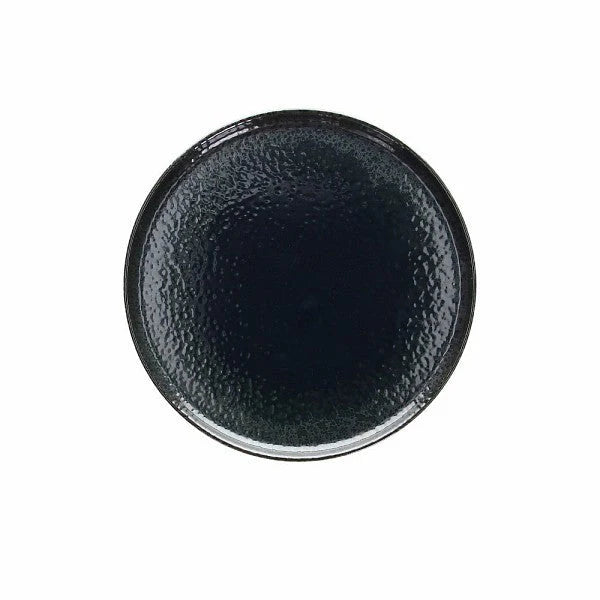 Blue Stoneware Dessert Plate C9198