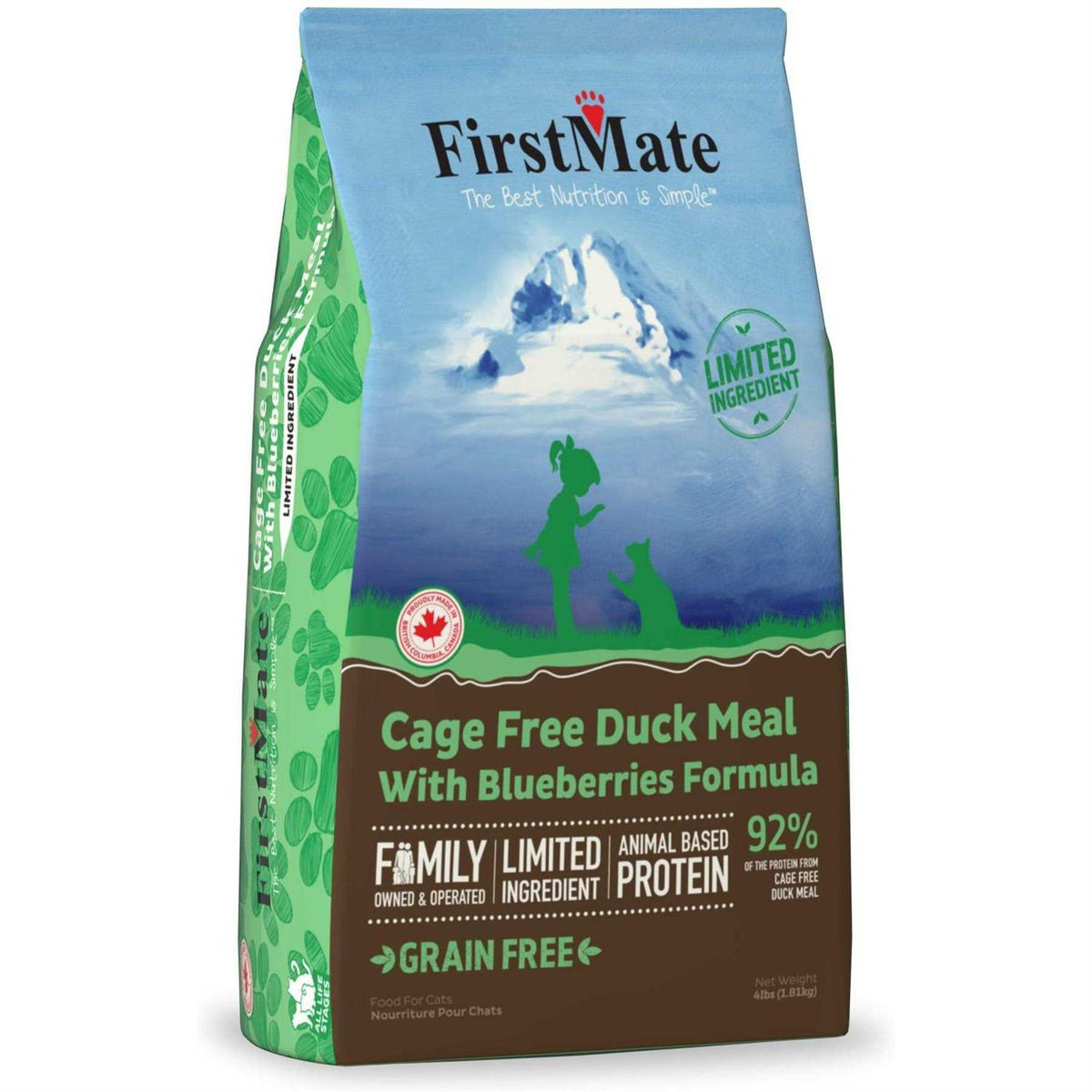 Cat Free Duck Blueberries Food T9548