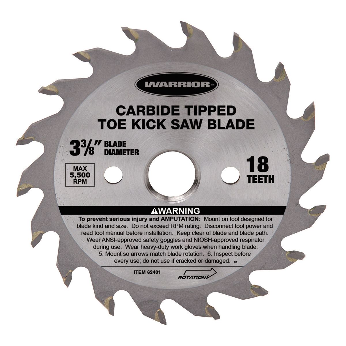 3-3/8 in. 18T Circular Saw Blade B4075