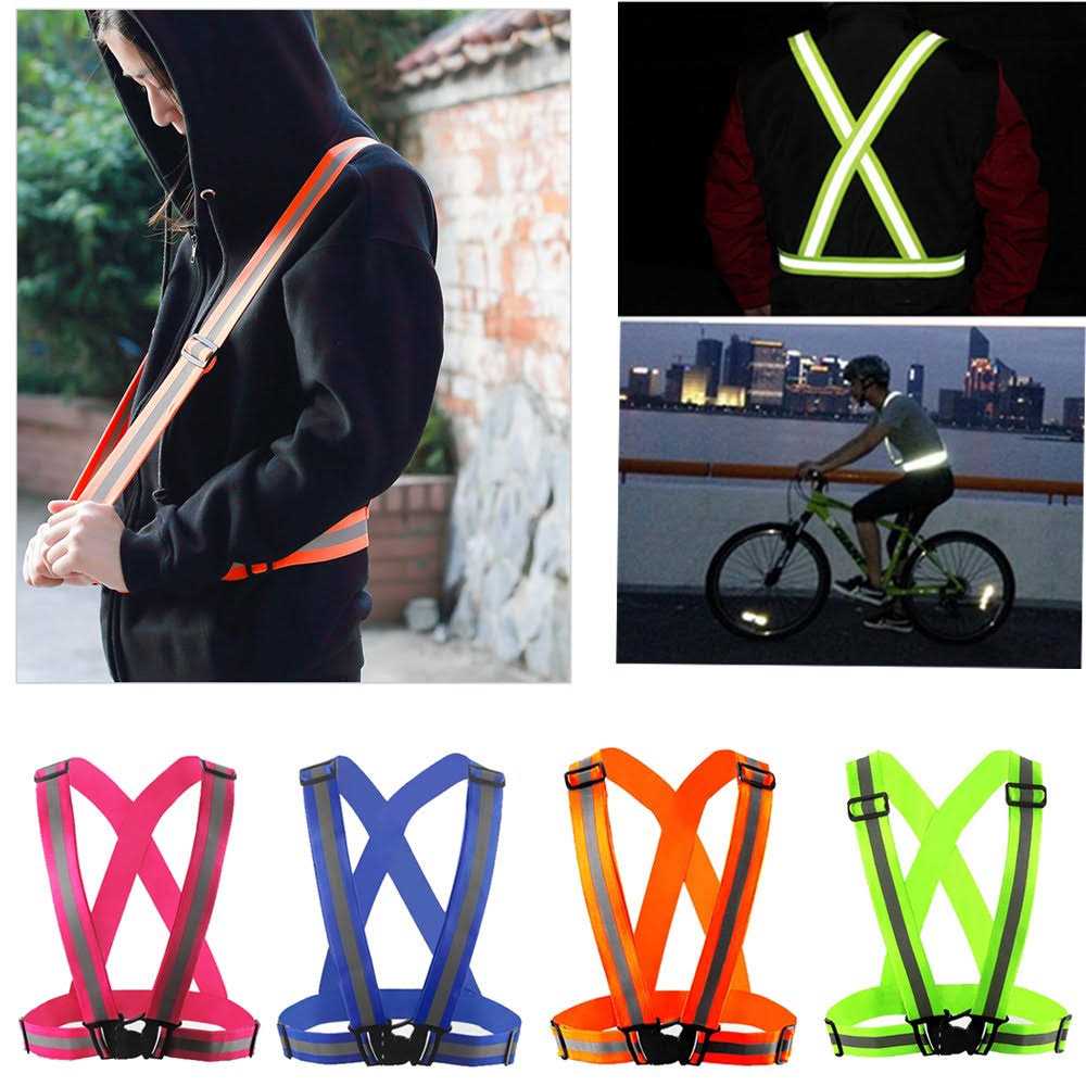 Reflective Vest with Hi Vis Bands Adjustable J12193