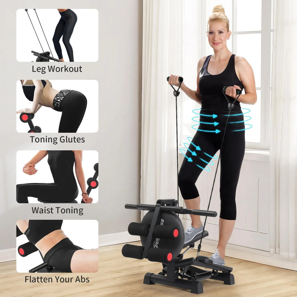 Stair Stepper with Resistance Bands U98729