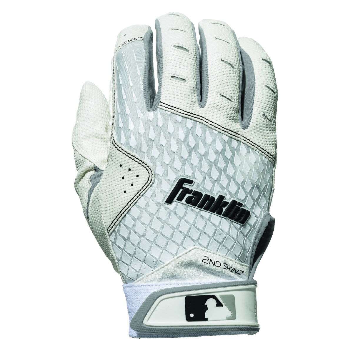 White Adult Large Batting Gloves S662300