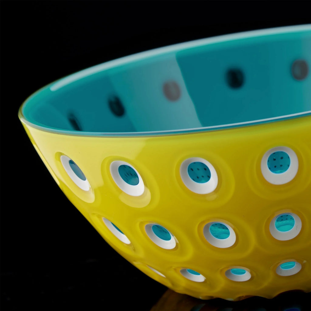 20cm Red White Transparent Bowl R522243